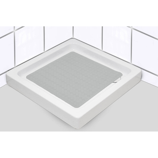 TENDANCE podloga za tuš 53 x 53 cm, gumena, svijetlo siva