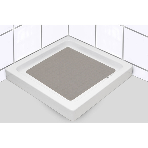 TENDANCE podloga za tuš 53 x 53 cm, gumena, sivo/smeđa