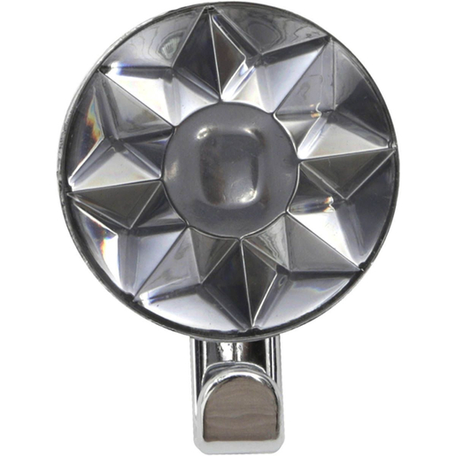 TENDANCE kukica s 3D ljepljivom trakom, PS/AB, oblik zvijezde, antracit siva