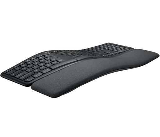 Logitech Ergo K860, ergonomska, bežična tipkovnica, crna, USB (920-010108)