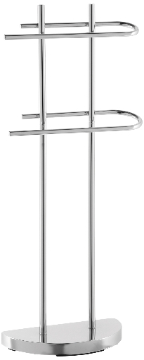 FERIDRAS držač ručnika s 2 prečke, 87 cm, kromirani čelik