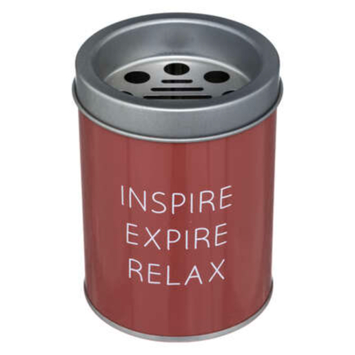 ATMOSPHERA pepeljara Droit 7.5x10.2 cm, metal, crvena