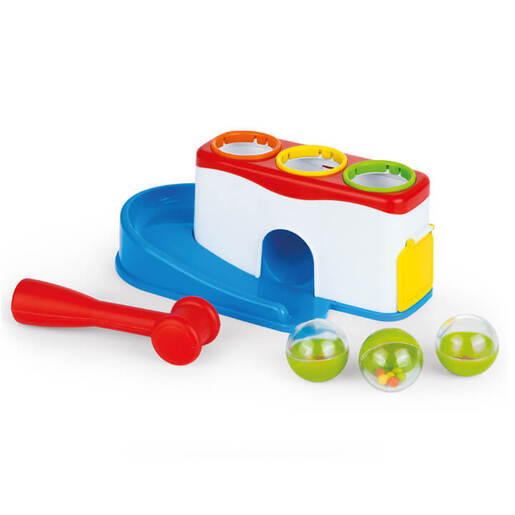 Didaktička igračka s lopticama i čekićem