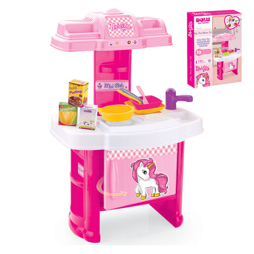 Kuhinja dječja jednorog roza
