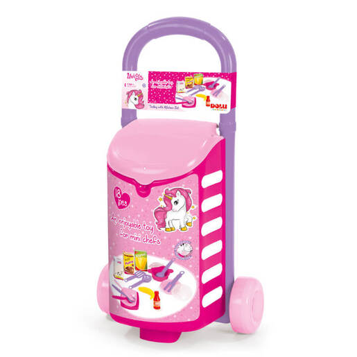 Kolica s kuhinjskim setom 18 dijelova - jednorog