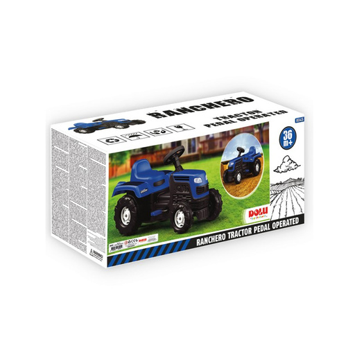 DOLU Traktor na pedale plavi 52x81,5x45 cm