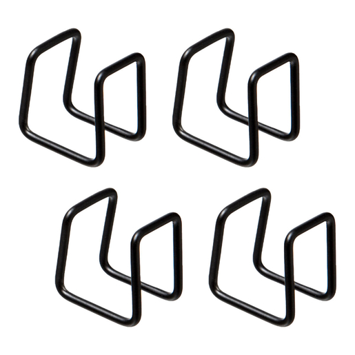 FIVE spojnice za police 3 x 2,5 x 3,5 cm metal, crne