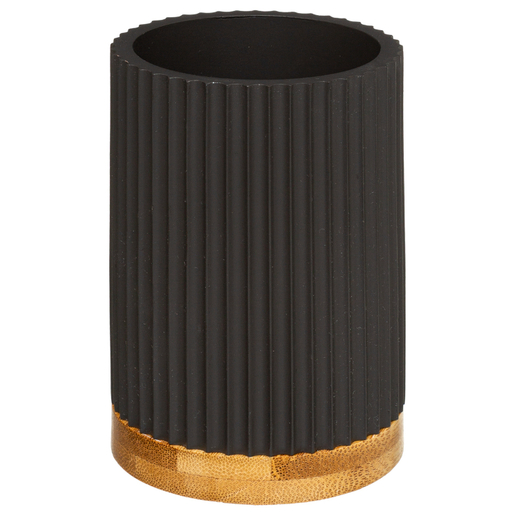 FIVE čaša Modern poliresin, crna