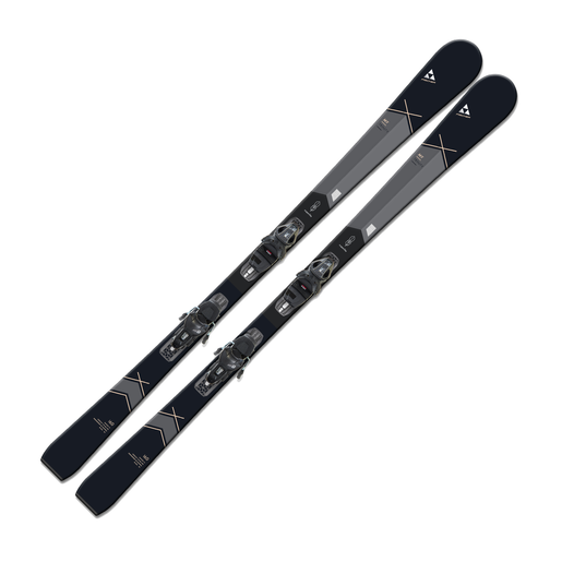 FISCHER ski set TRINITY ws SLR + RS9 SLR, 145 cm, sive