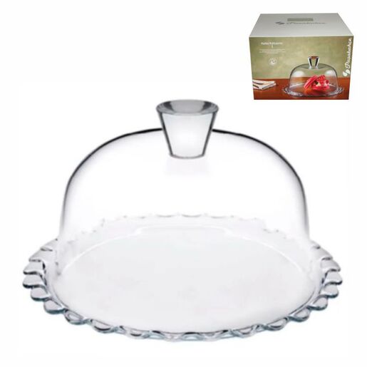 Stalak za tortu i kolače sa staklenim poklopcem Petit patisserie, 26,4 x 15,8 cm