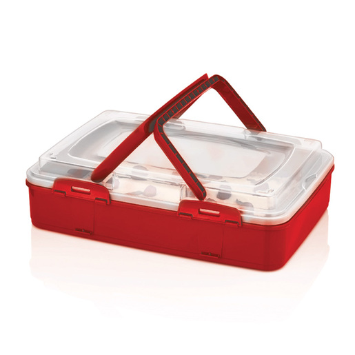 Lux posuda za kolače s poklopcem i drškama