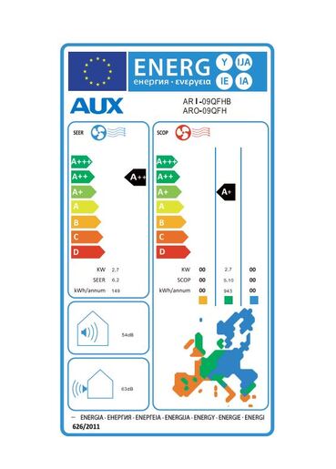 AUX klima uređaj Q-Premium ARI-09QFHB/ARO-09QFH