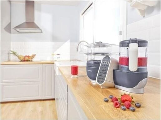 Babymoov Nutribaby + kuhalo/mikser, sivi