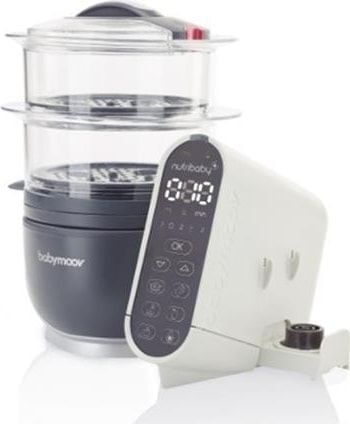 Babymoov Nutribaby + kuhalo/mikser, sivi