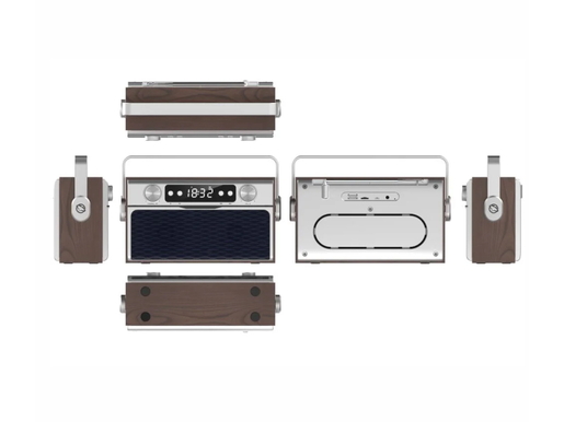 MANTA prijenosni radio Ibiza RDI917PRO, FM, budilica, sat, LCD, BT, USB, microSD, baterija