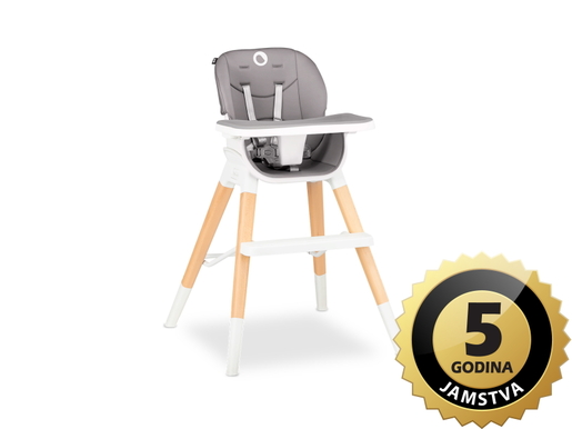 Lionelo dječja hranilica Mona, siva