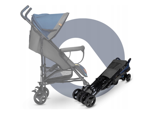 Lionelo dječja kolica Elia, plava + zaštita za noge + zaštita od komaraca