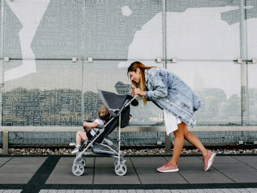 Lionelo dječja kolica Elia, plava + zaštita za noge + zaštita od komaraca