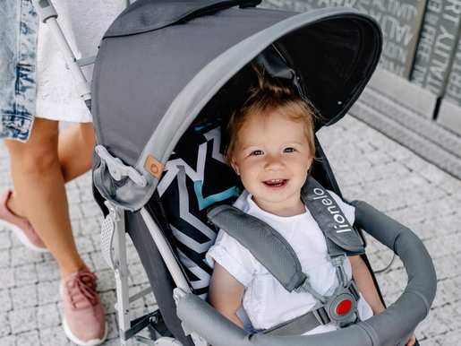 Lionelo dječja kolica Elia, plava + zaštita za noge + zaštita od komaraca