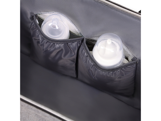 Lionelo torba za mamu Ida + podloga za previjanje + torbica za kozmetiku, siva