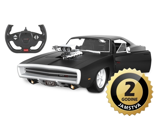 Jamara auto na daljinsko upravljanje DELUX Dodge Charger RT 1970, crni 1:16