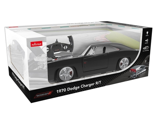 Jamara auto na daljinsko upravljanje DELUX Dodge Charger RT 1970, crni 1:16