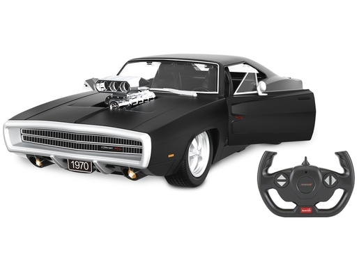 Jamara auto na daljinsko upravljanje DELUX Dodge Charger RT 1970, crni 1:16