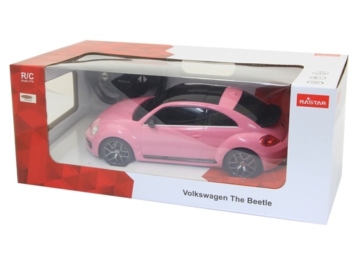 Jamara auto na daljinsko upravljanje DELUX VW Beatle - Buba, rozi 1:14