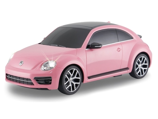 Jamara auto na daljinsko upravljanje DELUX VW Beatle - Buba, rozi 1:14