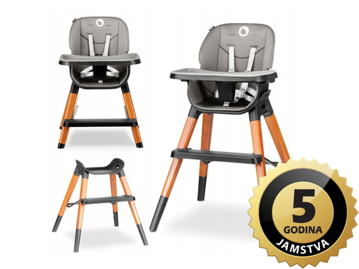 Lionelo dječja hranilica Mona, crna