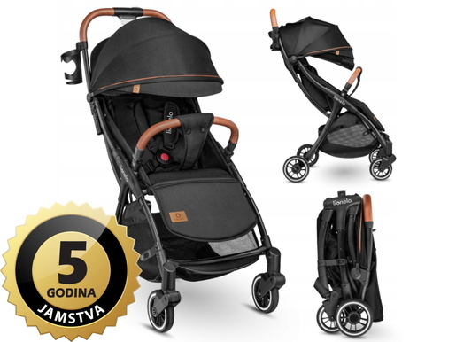 Lionelo dječja kolica Julie One, crna