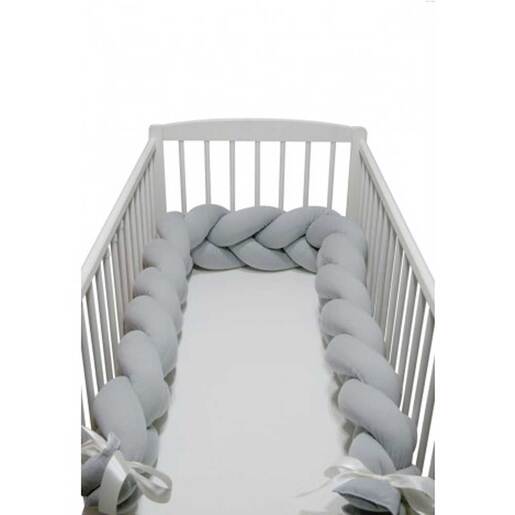 SuperMami ogradica-pletenica, 280 cm, siva