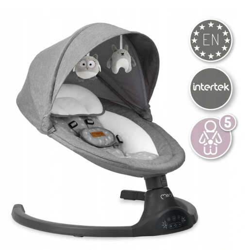 MoMi električna ljuljačka Lami, tamno siva