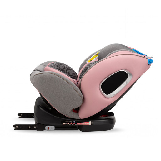 MoMi Tordi autosjedalica 360, Isofix, 0-36 kg, roza