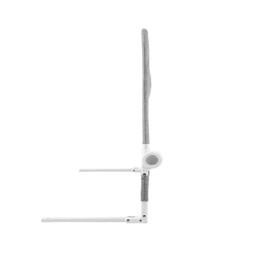 MoMi Lexi XL zaštitna ograda za krevet 148 x 64 cm, svijetlo siva