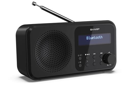 SHARP radio uređaj DR-P420, DAB+, DAB, FM, BT, RDS, crni
