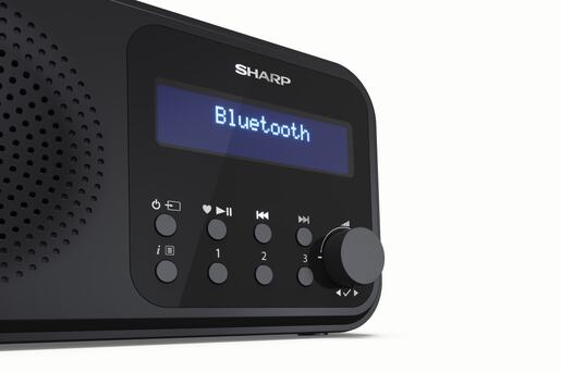 SHARP radio uređaj DR-P420, DAB+, DAB, FM, BT, RDS, crni