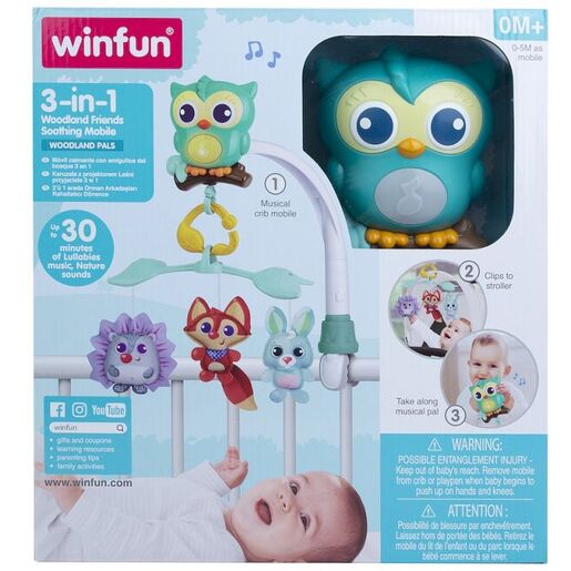 Baby vrtuljak šumske životinje 3u1