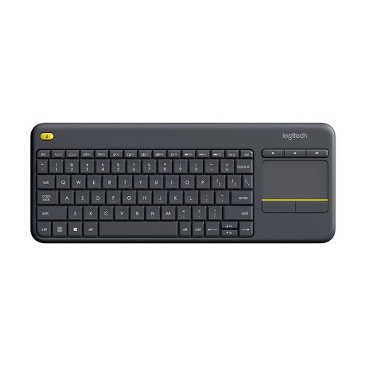 Logitech K400+ Wireless Touch, bežična tipkovnica, crna, unifying, USB (920-008385)