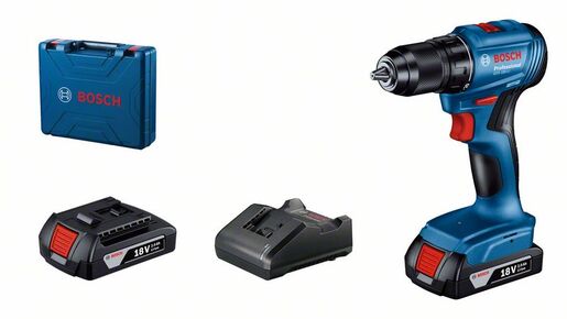 BOSCH Professional akumulatorska bušilica-izvijač GSR 185-LI (2x2.0 Ah, GAL 18V-20, kovčeg)