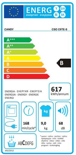 Candy sušilica rublja CSO C9TE-S