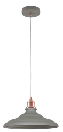 Viseća svjetiljka Loret, E27, IP20, siva