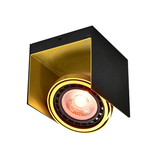 Stropna svjetiljka Verso, GU10, IP20, crno/zlatna