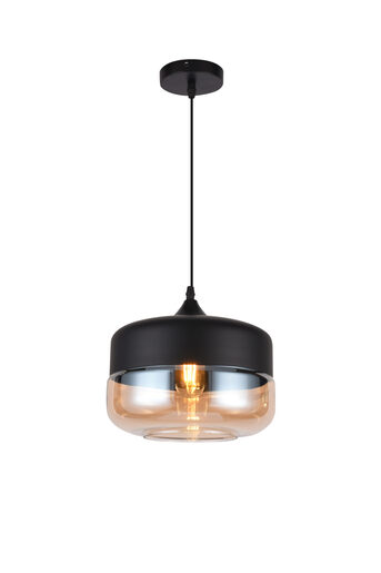 Viseća svjetiljka Lender, 25cm, E27, IP20, crna