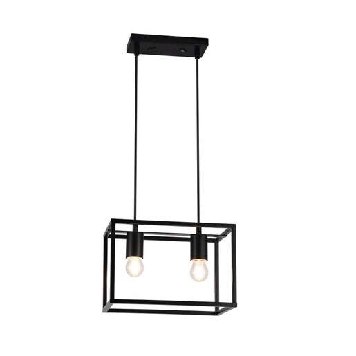 Viseća svjetiljka Diu, 2 X E27, IP20, crna