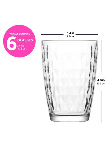 Set čaša, 6/1, 415 ml