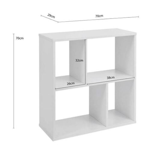 Bellamy Rainbow polica za zid, bijela
