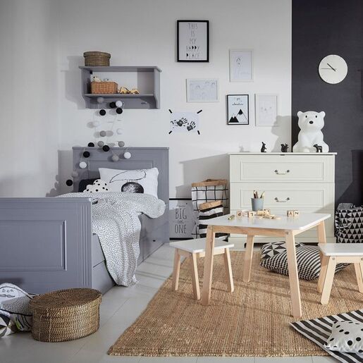 Bellamy Ines Junior krevet s ladicom 200 x 90 cm, sivi