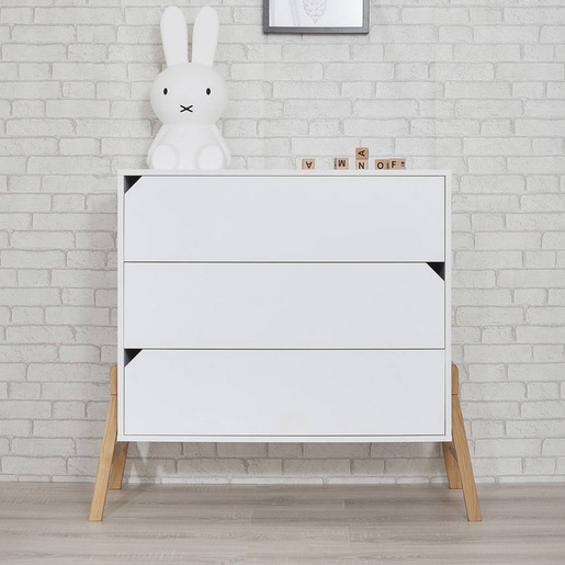 Bellamy Lotta komoda s 3 ladice, bijela