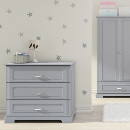 Bellamy Ines komoda s 3 ladice, siva